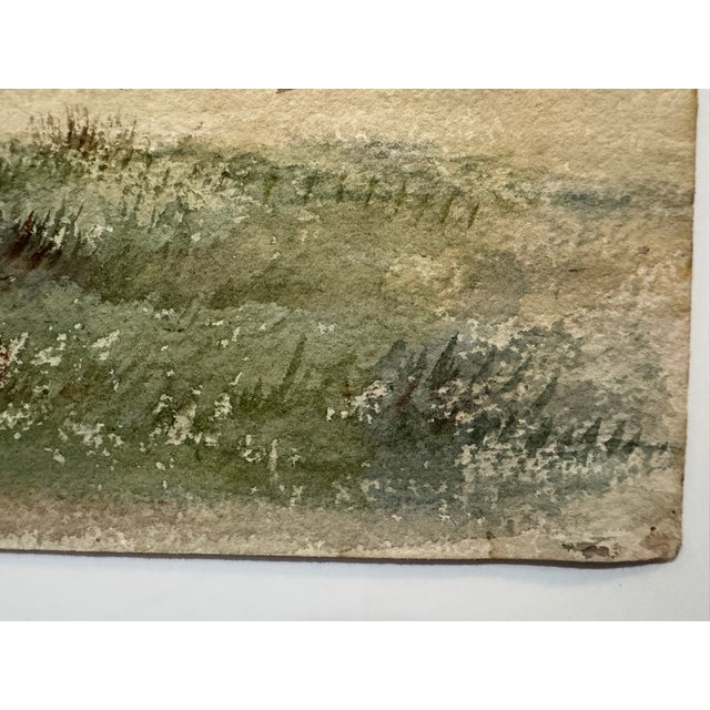 Attributed to Frank Henry Mason Arles 1894 Garden Landscape Watercolor For Sale - Image 4 of 6