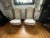 Contemporary Caned Wingback Velvet Chairs Pair by LeWittes For Sale - Image 3 of 16