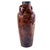 Antique Belgian Majolica Art Pottery Twin-Handled Vase with Toadstool Motif For Sale - Image 4 of 14