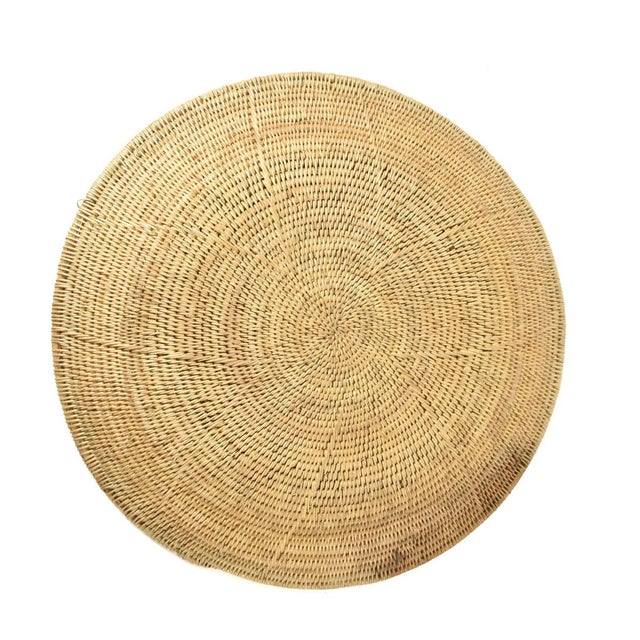 Early 20th Century Makenge Flat Wedding Basket 18 Inch Zambia For Sale In Denver - Image 6 of 6