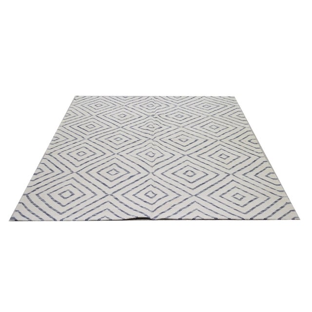 Vintage Turkish Anatolian hand woven kilim with natural colors and fine weave.