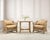A chic pair of 20th century patio and garden side tables designed by Danny Ho Fong for Fong Brothers, Los Angeles, CA. The...