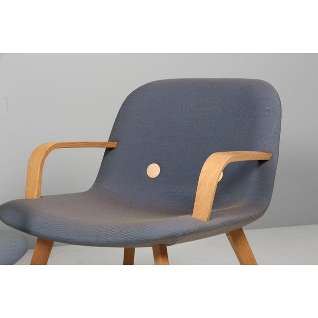 Lounge Chair by Johannes Foersom and Peter Hjorth-Lorentzen for Erik Jørgensen, 2000s, Set of 2 For Sale - Image 4 of 6