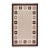 Part & Parcel Goods Wool Chain Rug 2’6” x 12', Bisque, Topaz, Chocolate and Eggshell For Sale