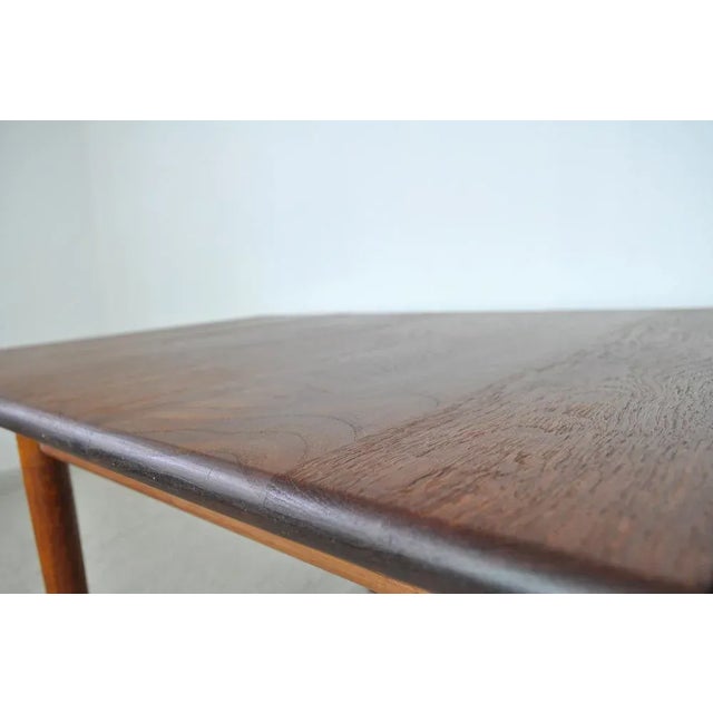 Drop Leaf Side Table in Solid Teak and Oak by Hans J. Wegner for Getama For Sale - Image 14 of 17
