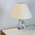 Small Daum Nancy Boudoir Lamp. Organically shaped clear Daum crystal base fitted with a new European style (no harp or...