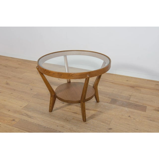 Oak & Glass Coffee Table by Karel Kozelka & Antonin Kropacek for Interior Prague, 1940s For Sale - Image 13 of 13