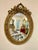 Rococo Italian Rococo Oval Wall Mirror With Floral Gold Leaf Frame For Sale - Image 3 of 3