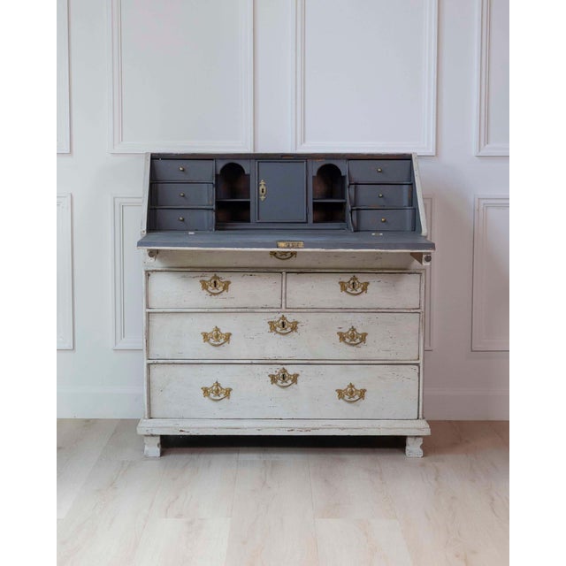 Mid-Century Modern Scandinavian 18th Century Bureau, c.1790 For Sale - Image 3 of 16