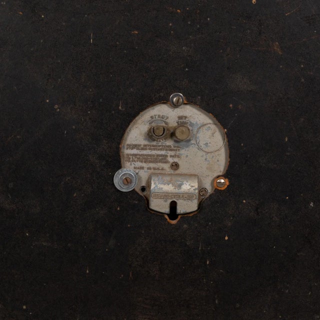 Art Deco Blue Postal Telegraph Clock C.1930 For Sale In San Francisco - Image 6 of 6