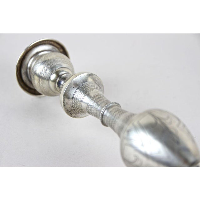 Antique Silver Candlesticks, 1870, Set of 2 For Sale - Image 9 of 18