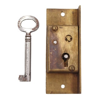 Left Hand Brass Half Mortise Cabinet Lock With Steel Key For Sale