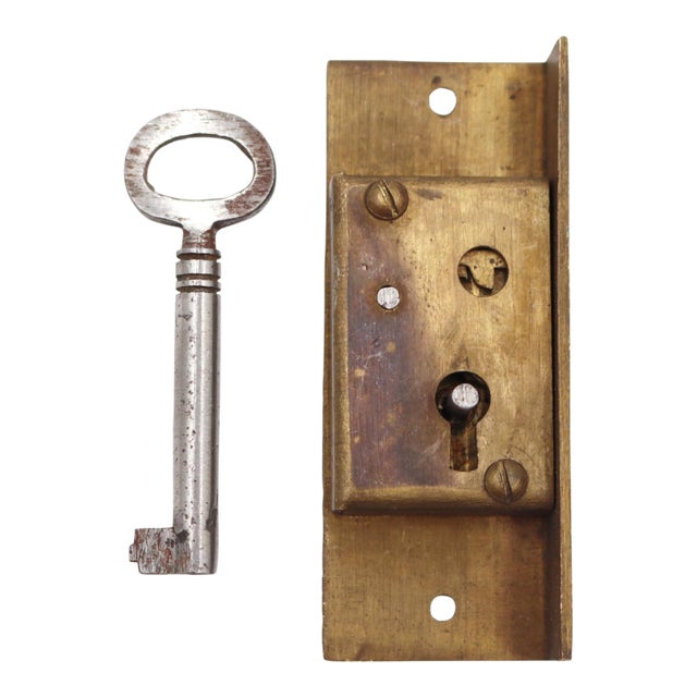 Left Hand Brass Half Mortise Cabinet Lock With Steel Key For Sale