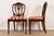 Baker Furniture Style Federal Carved Mahogany Shield Back Dining Chairs, Set of Four For Sale - Image 10 of 12