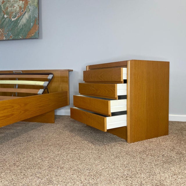 King Size Modern Platform Bed With Adjustable Positions and Nightstands For Sale - Image 12 of 12