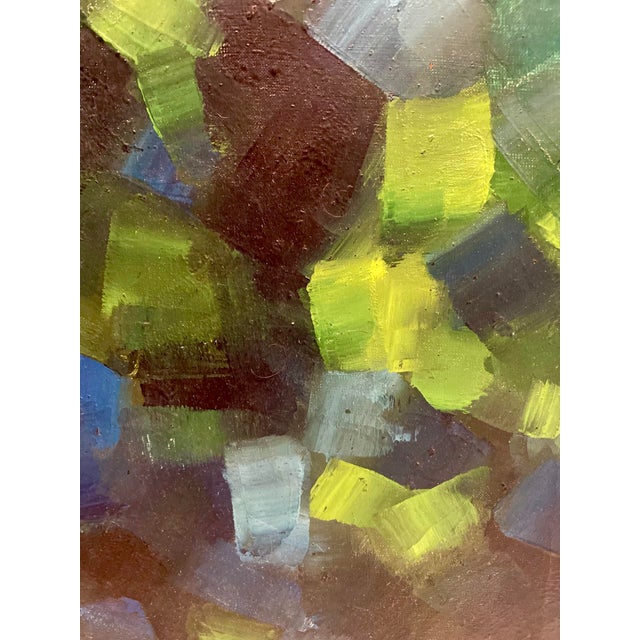 Vintage Abstract Painting Signed For Sale - Image 4 of 8