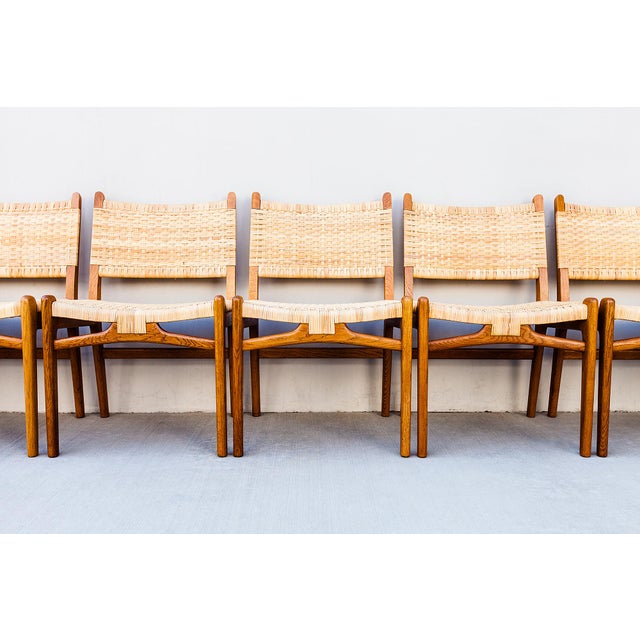 1960s Restored Hans Wegner Ch 31 Oak Dining Chairs - Set of 8 For Sale - Image 10 of 16