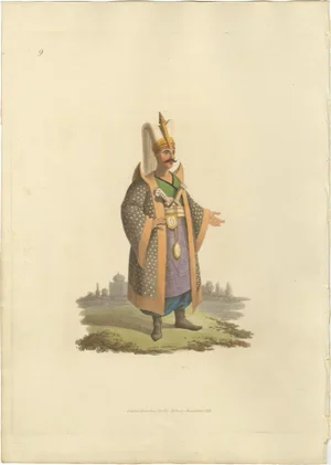Colonel of Janizaries, 1818, Paper