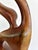 1980s Organic Modern Carved "Spiral" Abstract Wood Sculpture on Acrylic Cube Base For Sale - Image 11 of 11