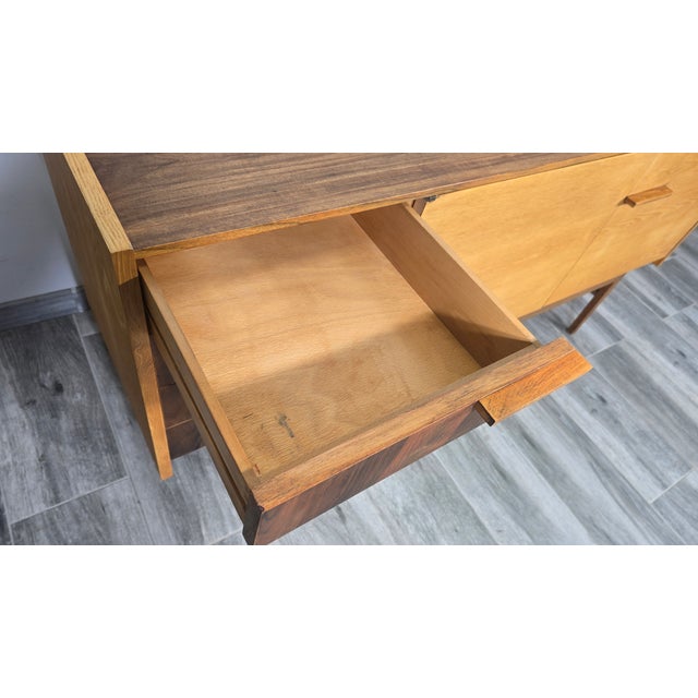 Brown Vintage Wooden Sideboard from Frantisek Mezulanik, 1960s For Sale - Image 8 of 10