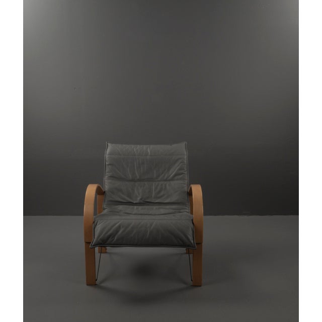 Leather Armchair by Tord Björklund for Ikea, 1980s For Sale - Image 15 of 18