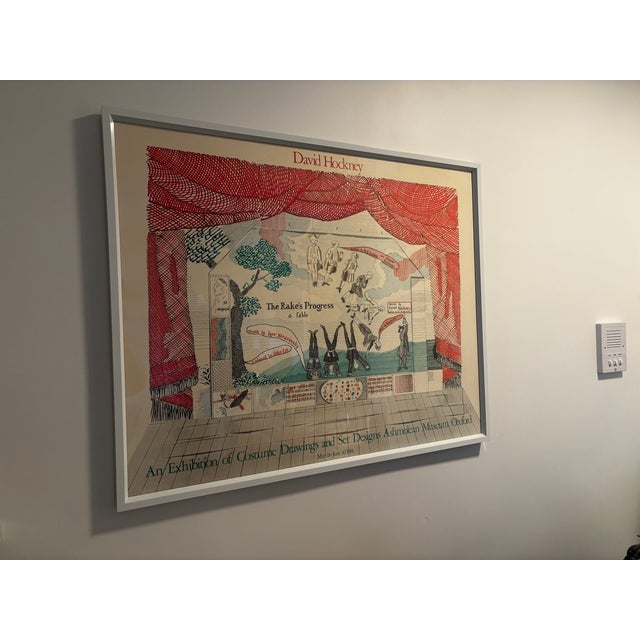 David Hockney Framed David Hockney “The Rake’s Progress” Ashmolean Museum Exhibition Poster, 1981 For Sale - Image 4 of 4