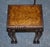Burr Walnut Nest of Three Tables with Carved Claw & Ball Feet, Set of 3 For Sale - Image 12 of 15