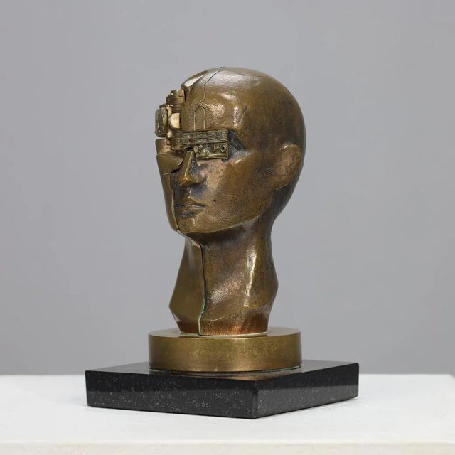 Raf Verjans, Homo Successor, 1990s, Bronze with Marble Base For Sale - Image 4 of 10