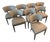 Custom A. Rudin No. 781 Leather Gondola Dining Chairs For Sale