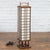 Wood Vintage Tall Japanese Square Rice Paper Panel Table Lamp For Sale - Image 7 of 12