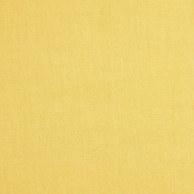 Sample- Schumacher Piet Performance Linen Fabric in Yellow For Sale