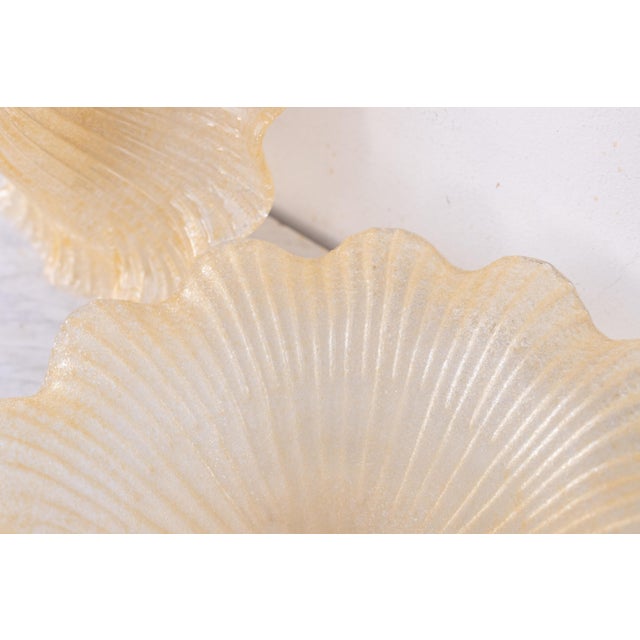 Murano Gold Ceiling Light Flower by Barovier & Toso, 1970 For Sale - Image 11 of 11