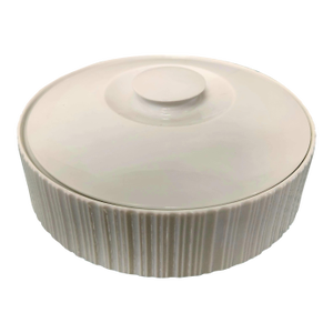 1980s Tapio Wirkkala for Rosenthal White Covered Bowl