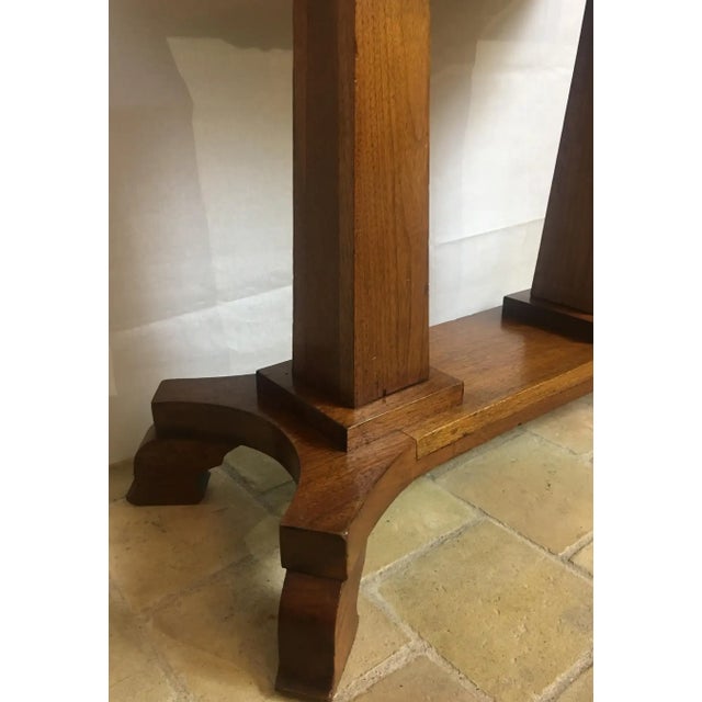 American Arts & Crafts Era Mahogany Side Table or Small Desk For Sale - Image 11 of 11