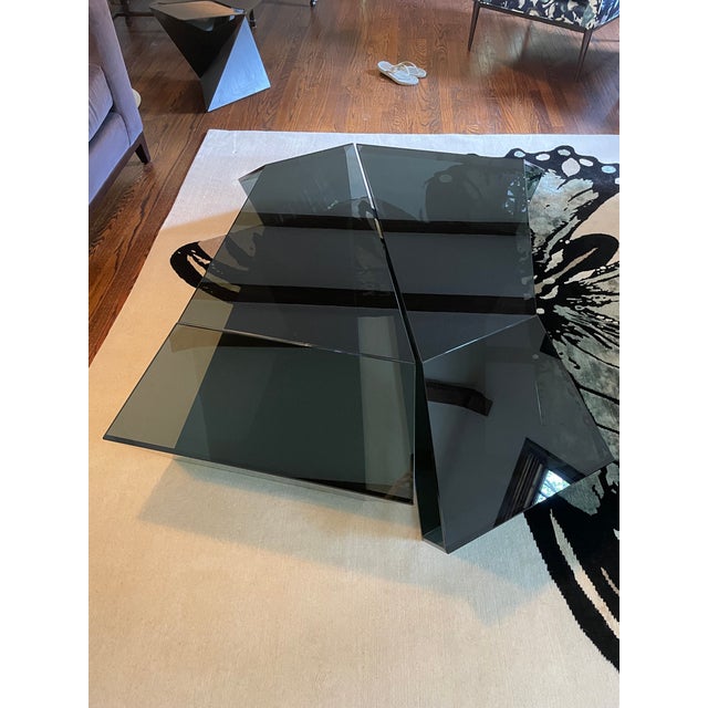 1990s Karim Rashid Dekon Glass Coffee Tables - A Pair For Sale - Image 5 of 5