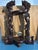 Brown Antique Carved Wood Scabbard Footed Sword Holder with Dragon Beasts For Sale - Image 8 of 12