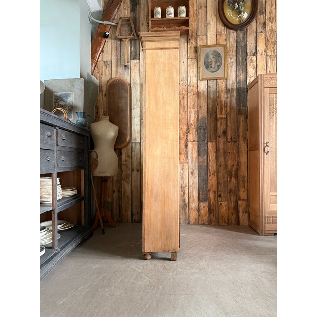 Large Antique Oak Display Cabinet, 1890s For Sale - Image 5 of 16