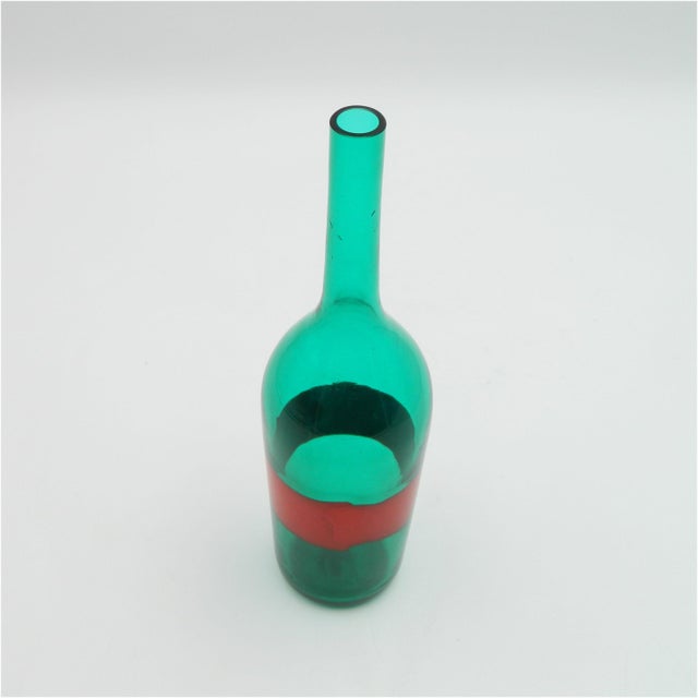 Green and Red Vase by Paolo Venini, 1950 For Sale - Image 12 of 16