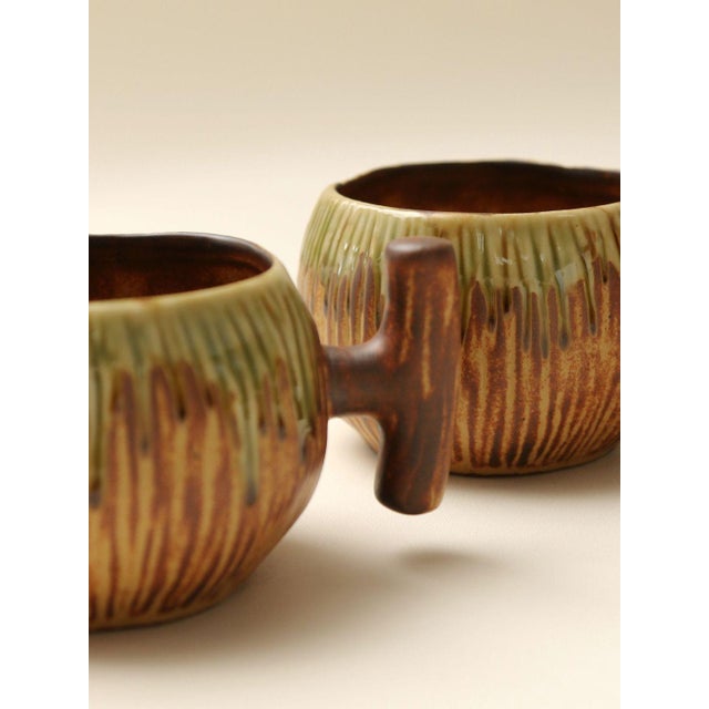 2020s Vintage-Style Coffee Cup and Saucer Set - Set of 2 For Sale - Image 5 of 7