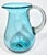 Mediterranean Blue Blown Glass Pitcher For Sale - Image 9 of 11