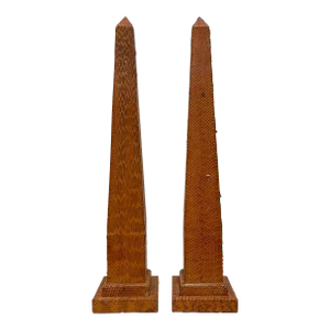 Springer Style Snake Skin Obelisks - a Pair