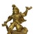 An antique French Empire mantel clock in gilt bronze, circa 1830, with a cast figural group above a stepped architectural...