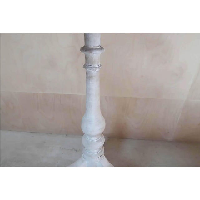 Mid 19th Century Small Antique Bleached Fruitwood Side Table, 1850 For Sale - Image 5 of 9