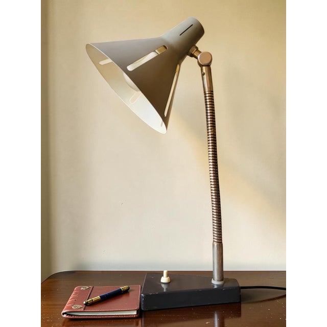 Sun Series Desk Lamp by H. Busquet for Hala, 1950s For Sale - Image 13 of 13