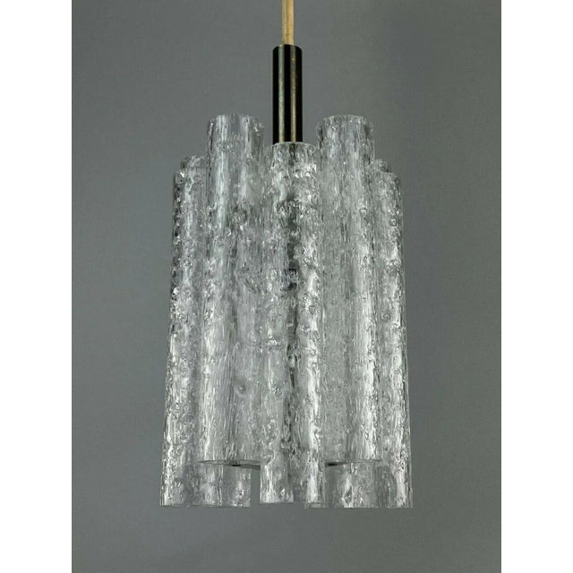 Metal Mid-Century Space Age Glass Ceiling Lamp from Doria Leuchten For Sale - Image 7 of 9