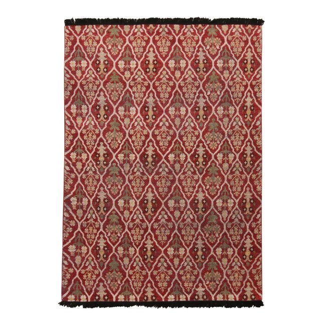 Transitional Rug & Kilim Classic Style Rug in Red and Beige Floral Pattern, 3x8 For Sale - Image 3 of 3