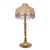 Boho Chic Buchanan Jute Fringed Scalloped Table Lamp, Natural/Light Pink For Sale - Image 3 of 6