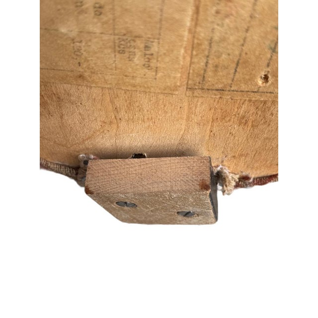 Vintage Czech Pumpkin Ottoman by Jindrich Halabala for Cesky Nabytek, 1950s For Sale - Image 4 of 7