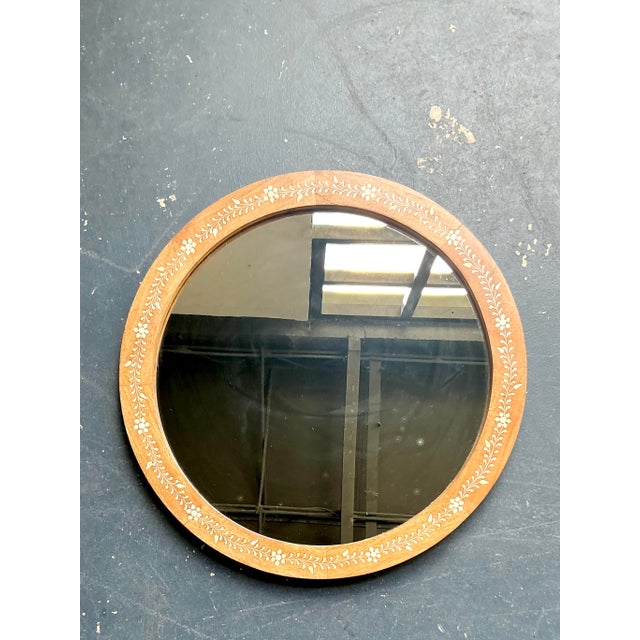 Contemporary Vintage Regency Inlay Mirror For Sale - Image 3 of 4