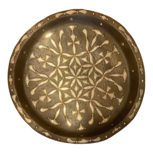 21st Century Decorative Moroccan Wooden Dish